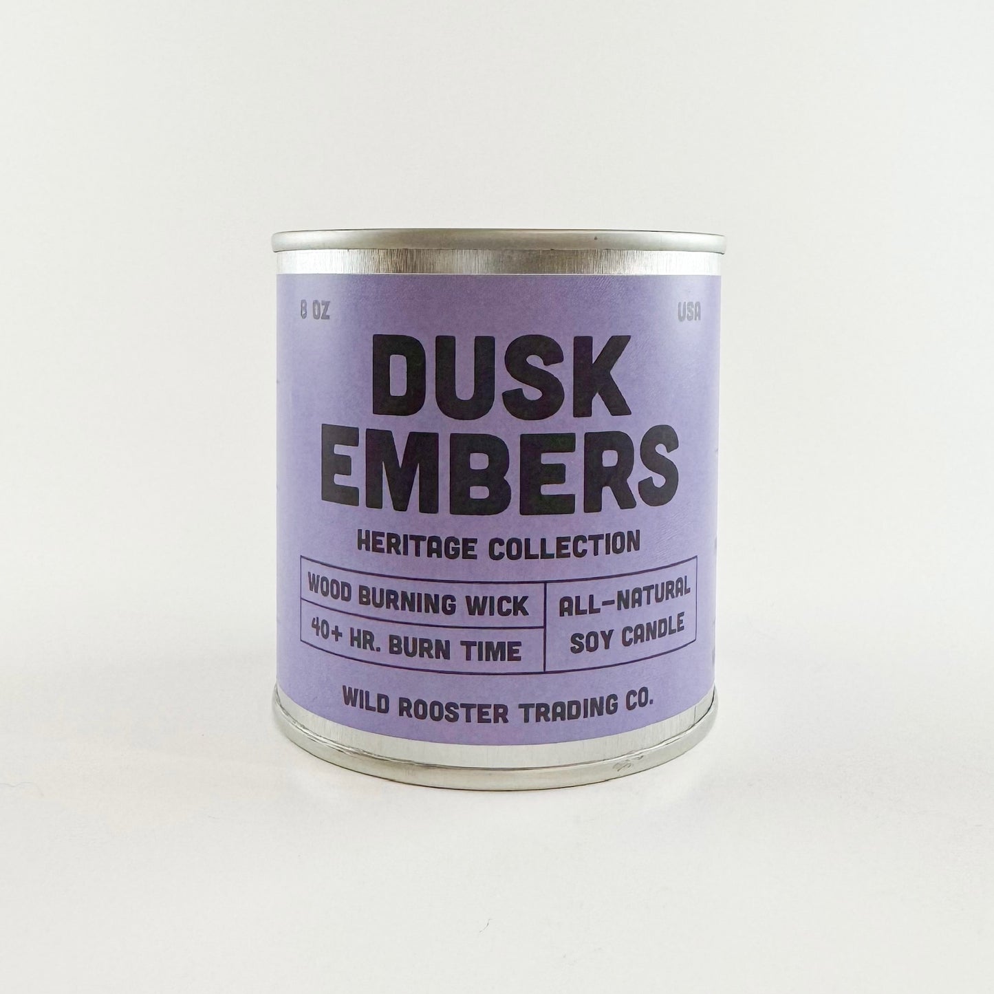 Dusk Embers | Lavender & Sage | Scented Soy Wax Candle