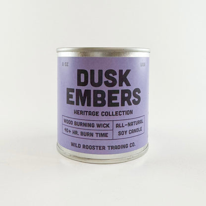 Dusk Embers | Lavender & Sage | Scented Soy Wax Candle