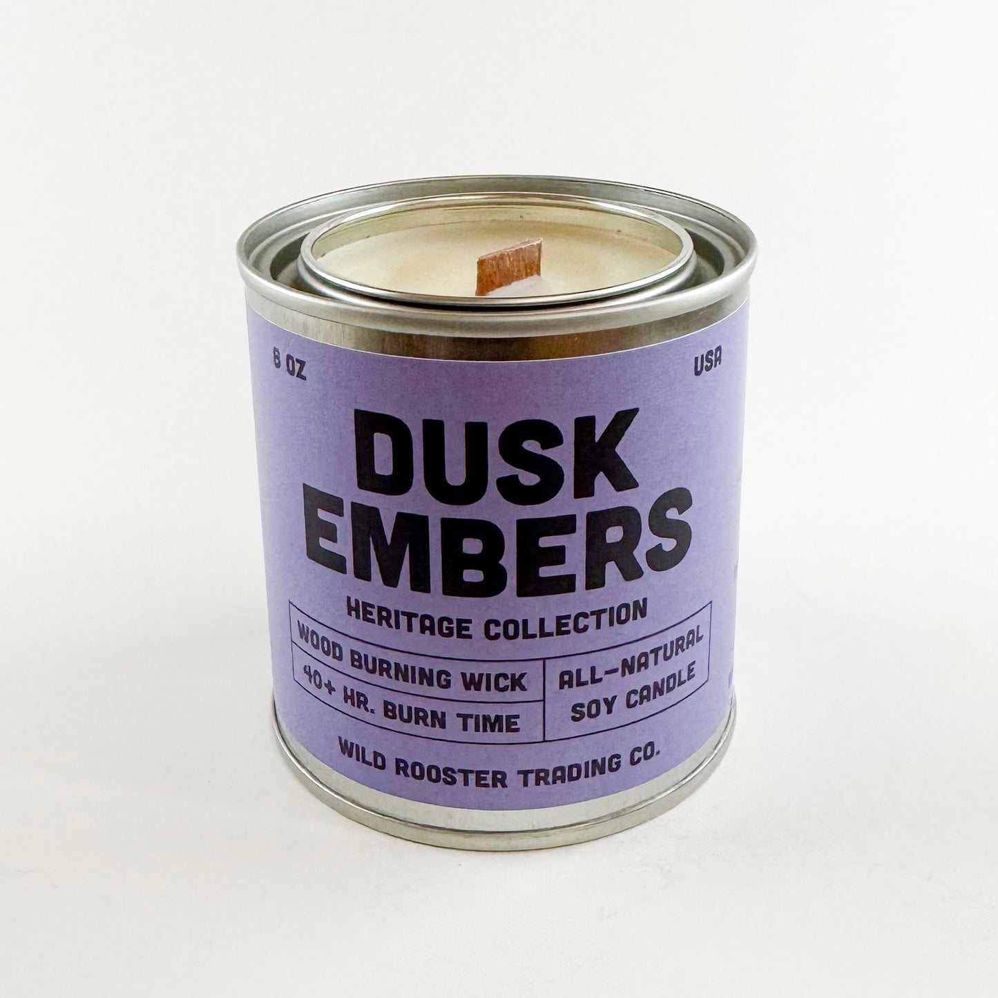 Dusk Embers | Lavender & Sage | Scented Soy Wax Candle