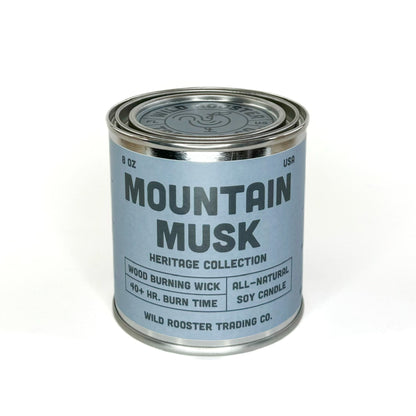 Mountain Musk | Dark Musk & Vetiver | Scented Soy Wax Candle